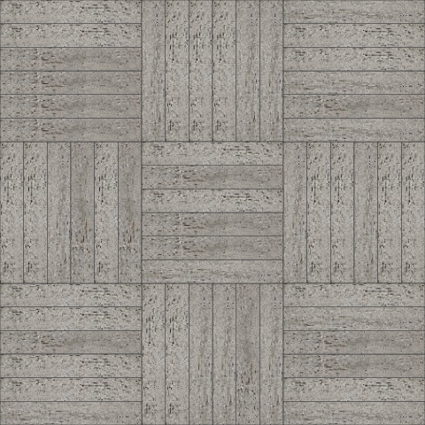 Artistic Wood Mosaic 3D Model for Creative Spaces