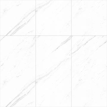 White Snowflake Glossy Stone Slab 3D Model