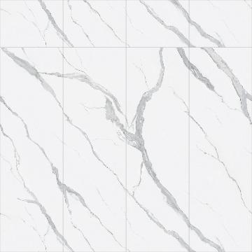 Ceramic Tile Stone Slab Wallpaper 3D Model in Snowy White
