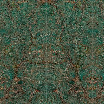 Amazon Green Wall Panel 3D Model with Stone Pattern