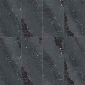 Stylish Black Stone Stream 3D Model with Gray Accents